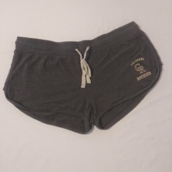Colorado Rockies concepts sport women's size L gray athletic shorts - Picture 1 of 12
